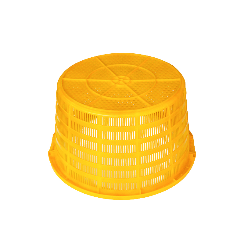 Plastic storage basket