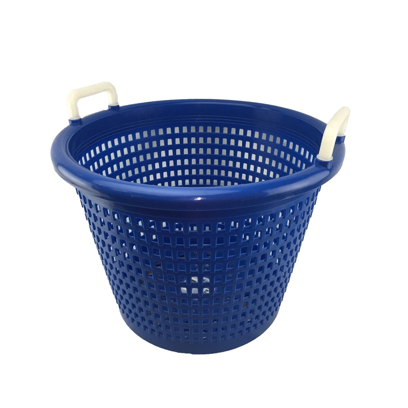 Plastic storage basket